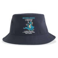 My Four Moods Cranky Coffee Dragon Sustainable Bucket Hat