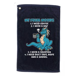 My Four Moods Cranky Coffee Dragon Platinum Collection Golf Towel