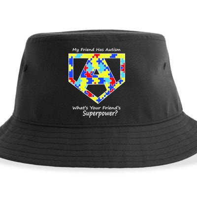 My Friend Has Autism What's Your Friend's Superpower? Sustainable Bucket Hat