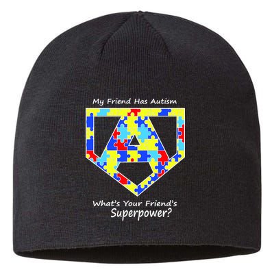 My Friend Has Autism What's Your Friend's Superpower? Sustainable Beanie