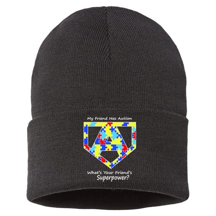 My Friend Has Autism What's Your Friend's Superpower? Sustainable Knit Beanie