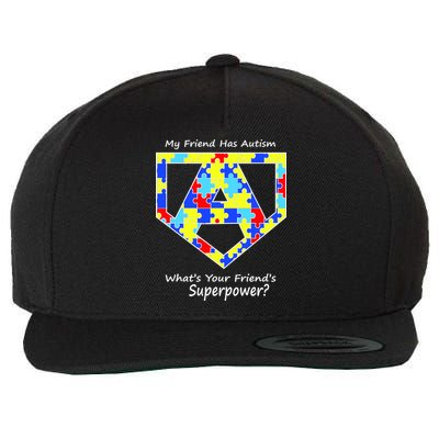 My Friend Has Autism What's Your Friend's Superpower? Wool Snapback Cap