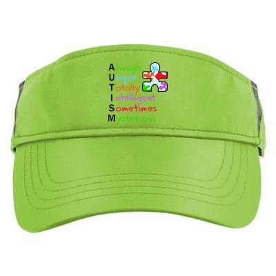 My Gift Is Autism: Always Unique Totally Intelligent Sometime Mysterious Puzzle Adult Drive Performance Visor