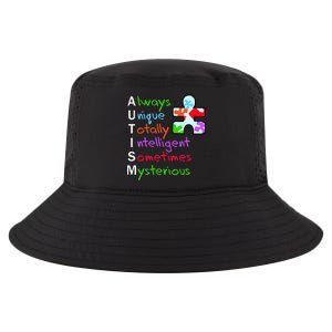 My Gift Is Autism: Always Unique Totally Intelligent Sometime Mysterious Puzzle Cool Comfort Performance Bucket Hat