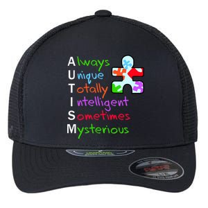 My Gift Is Autism: Always Unique Totally Intelligent Sometime Mysterious Puzzle Flexfit Unipanel Trucker Cap