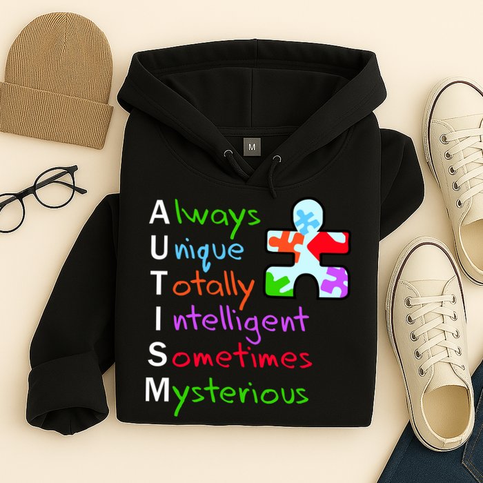 My Gift Is Autism: Always Unique Totally Intelligent Sometime Mysterious Puzzle Hoodie