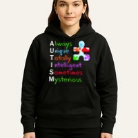 My Gift Is Autism: Always Unique Totally Intelligent Sometime Mysterious Puzzle Hoodie