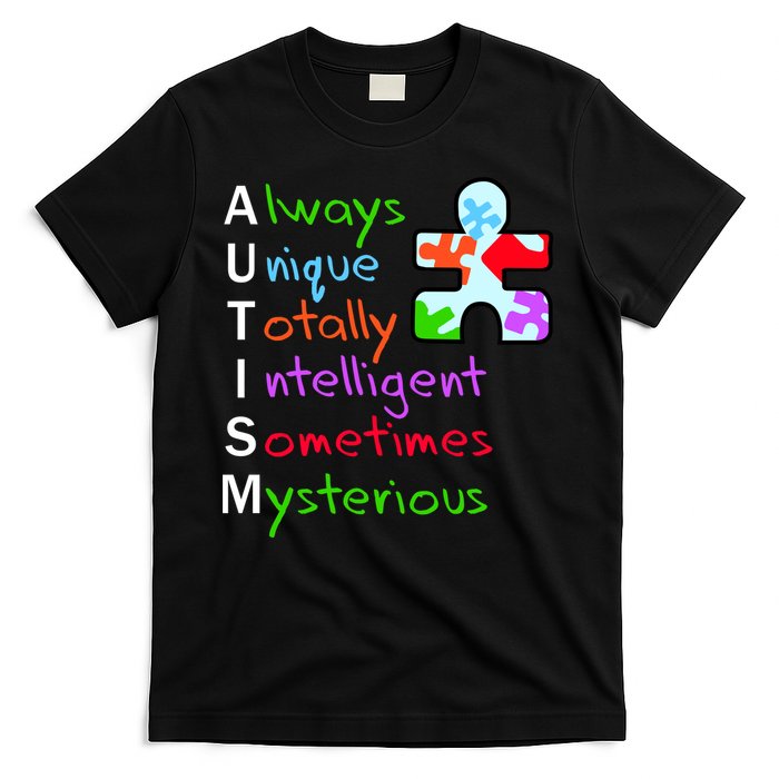 My Gift Is Autism: Always Unique Totally Intelligent Sometime Mysterious Puzzle T-Shirt