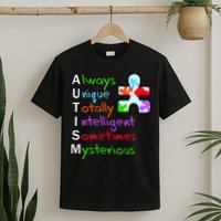 My Gift Is Autism: Always Unique Totally Intelligent Sometime Mysterious Puzzle T-Shirt