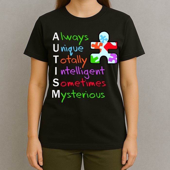 My Gift Is Autism: Always Unique Totally Intelligent Sometime Mysterious Puzzle T-Shirt