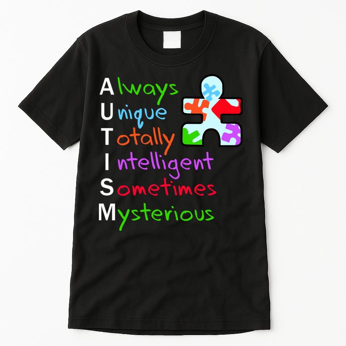 My Gift Is Autism: Always Unique Totally Intelligent Sometime Mysterious Puzzle Tall T-Shirt