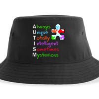 My Gift Is Autism: Always Unique Totally Intelligent Sometime Mysterious Puzzle Sustainable Bucket Hat