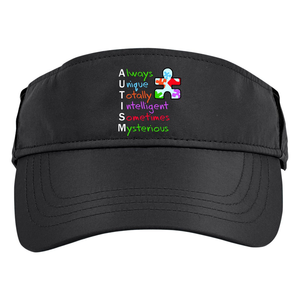 My Gift Is Autism: Always Unique Totally Intelligent Sometime Mysterious Puzzle Adult Drive Performance Visor