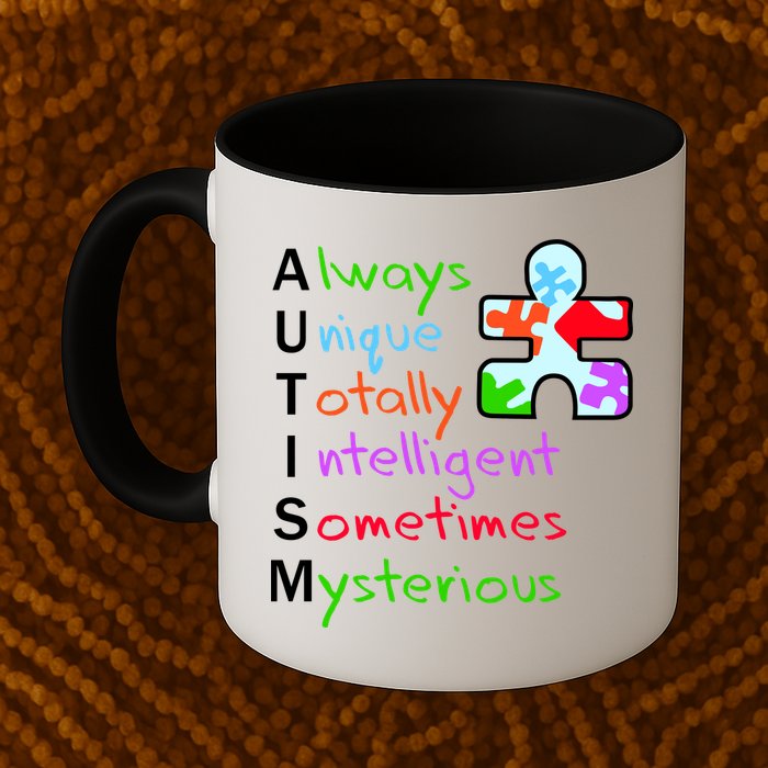 My Gift Is Autism: Always Unique Totally Intelligent Sometime Mysterious Puzzle Mug