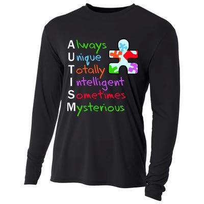 My Gift Is Autism: Always Unique Totally Intelligent Sometime Mysterious Puzzle Cooling Performance Long Sleeve Crew
