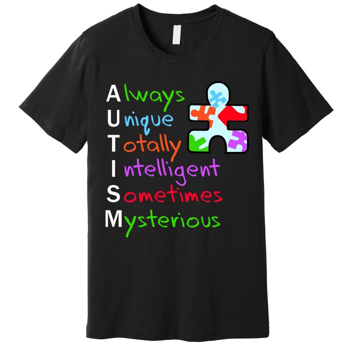 My Gift Is Autism: Always Unique Totally Intelligent Sometime Mysterious Puzzle Premium T-Shirt