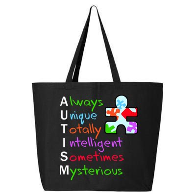 My Gift Is Autism: Always Unique Totally Intelligent Sometime Mysterious Puzzle 25L Jumbo Tote