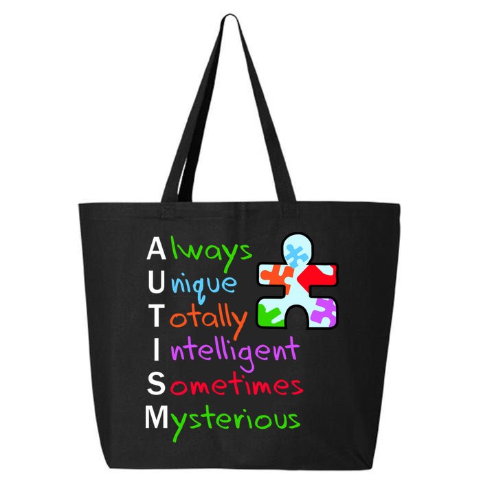 My Gift Is Autism: Always Unique Totally Intelligent Sometime Mysterious Puzzle 25L Jumbo Tote