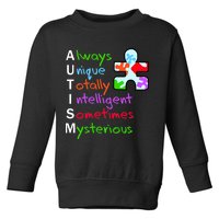 My Gift Is Autism: Always Unique Totally Intelligent Sometime Mysterious Puzzle Toddler Sweatshirt