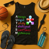My Gift Is Autism: Always Unique Totally Intelligent Sometime Mysterious Puzzle Tank Top