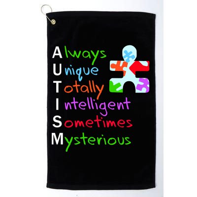 My Gift Is Autism: Always Unique Totally Intelligent Sometime Mysterious Puzzle Golf Towel
