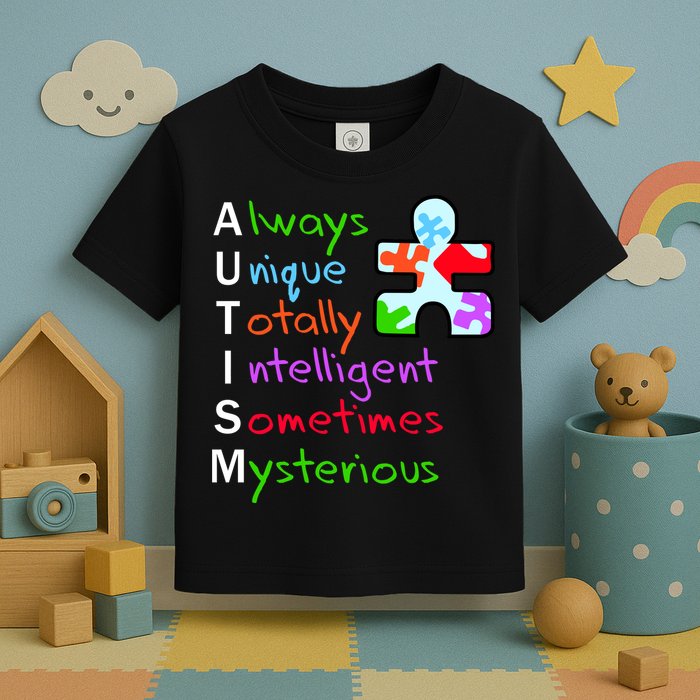 My Gift Is Autism: Always Unique Totally Intelligent Sometime Mysterious Puzzle Toddler T-Shirt