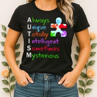 My Gift Is Autism: Always Unique Totally Intelligent Sometime Mysterious Puzzle Womens T-Shirt