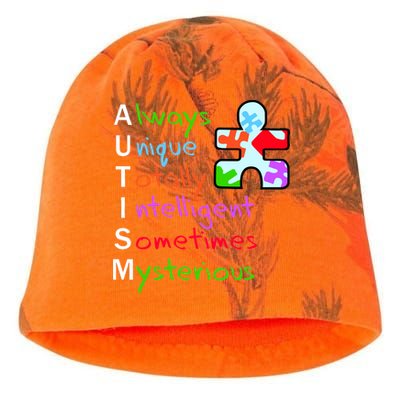 My Gift Is Autism: Always Unique Totally Intelligent Sometime Mysterious Puzzle Kati - Camo Knit Beanie