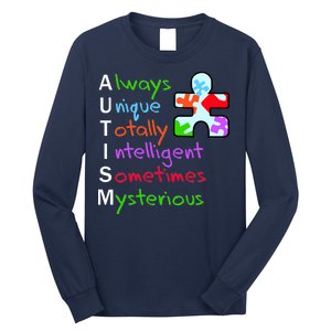 My Gift Is Autism: Always Unique Totally Intelligent Sometime Mysterious Puzzle Long Sleeve Shirt