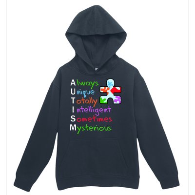 My Gift Is Autism: Always Unique Totally Intelligent Sometime Mysterious Puzzle Urban Pullover Hoodie