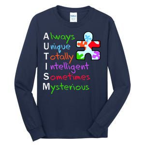 My Gift Is Autism: Always Unique Totally Intelligent Sometime Mysterious Puzzle Tall Long Sleeve T-Shirt