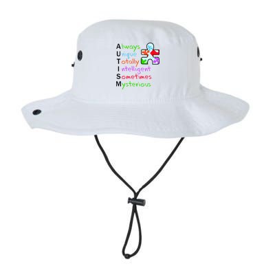 My Gift Is Autism: Always Unique Totally Intelligent Sometime Mysterious Puzzle Legacy Cool Fit Booney Bucket Hat