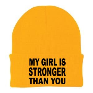 My Girl Is Stronger Than You Knit Cap Winter Beanie