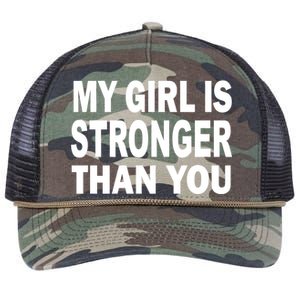 My Girl Is Stronger Than You Retro Rope Trucker Hat Cap