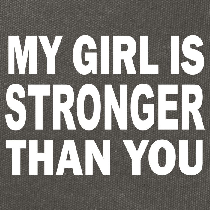 My Girl Is Stronger Than You Cotton Canvas Backpack