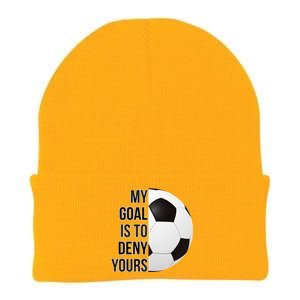 My Goal Is To Deny Yours Knit Cap Winter Beanie