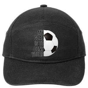 My Goal Is To Deny Yours 7-Panel Snapback Hat