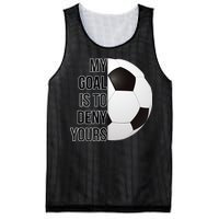 My Goal Is To Deny Yours Mesh Reversible Basketball Jersey Tank