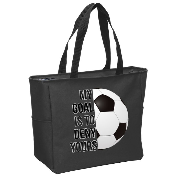 My Goal Is To Deny Yours Zip Tote Bag