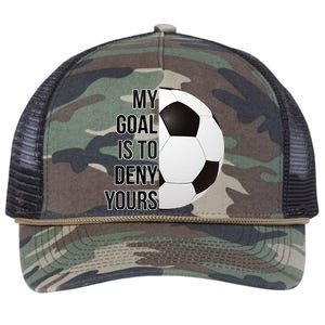 My Goal Is To Deny Yours Retro Rope Trucker Hat Cap