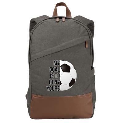 My Goal Is To Deny Yours Cotton Canvas Backpack