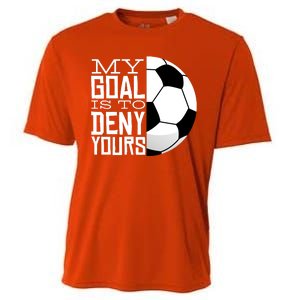 My Goal Is To Deny Yours Funny Soccer Cooling Performance Crew T-Shirt