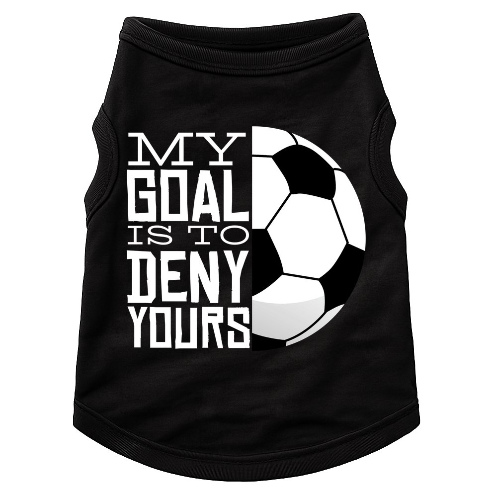 My Goal Is To Deny Yours Funny Soccer Doggie Tank