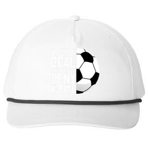 My Goal Is To Deny Yours Funny Soccer Snapback Five-Panel Rope Hat