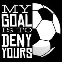 My Goal Is To Deny Yours Funny Soccer Youth Performance Sprint T-Shirt