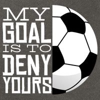 My Goal Is To Deny Yours Funny Soccer Cotton Canvas Backpack