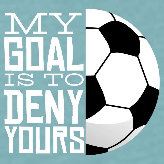 My Goal Is To Deny Yours Funny Soccer Sueded Cloud Jersey T-Shirt