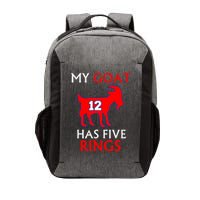 My Goat #12 Has Five Rings New England Football Champs Vector Backpack