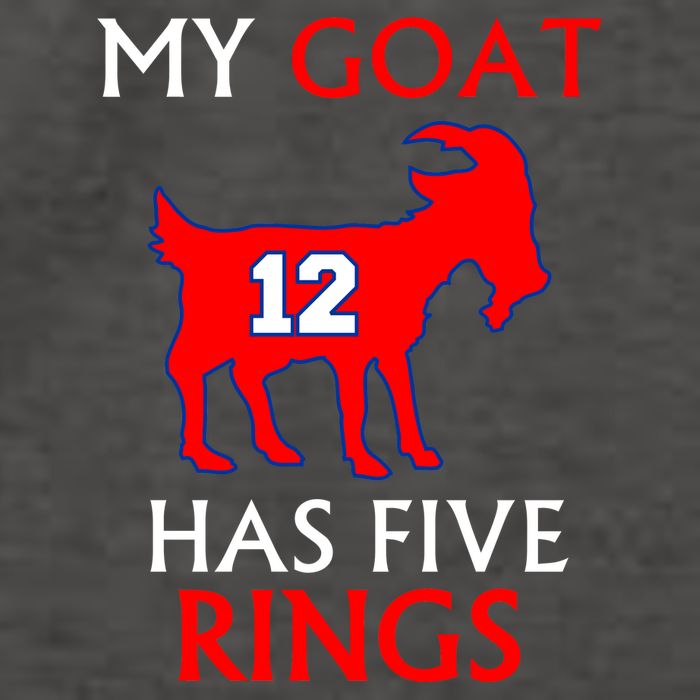 My Goat #12 Has Five Rings New England Football Champs Vector Backpack