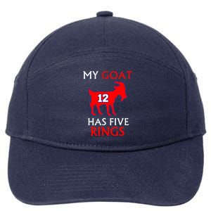 My Goat #12 Has Five Rings New England Football Champs 7-Panel Snapback Hat